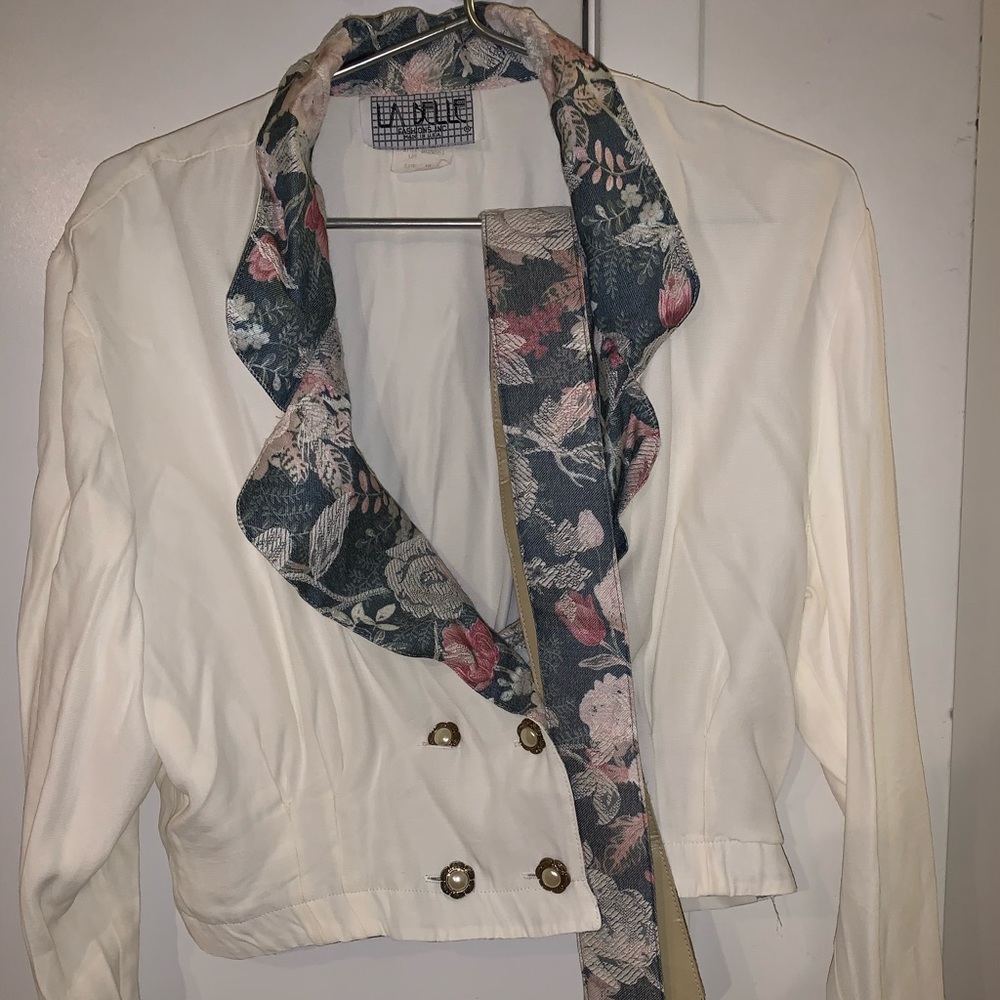 La Belle vintage jacket w/ matching belt size 13